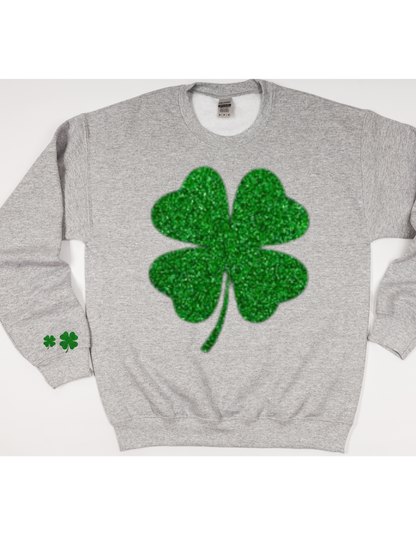 St Patricks Day Glitter Sweatshirt/Irish