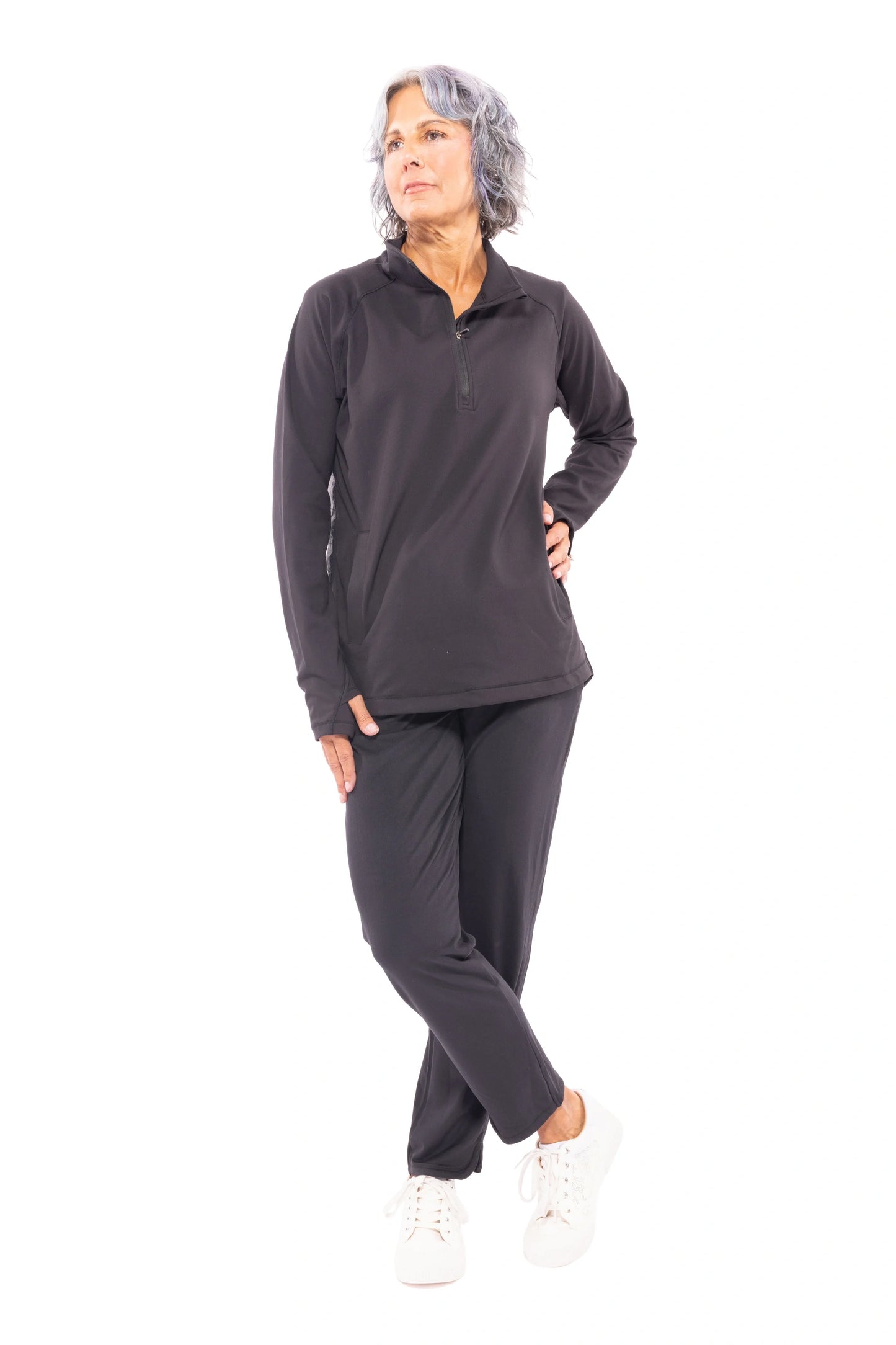Hit Not Miss Padded Women's Long Sleeve Pullover Top