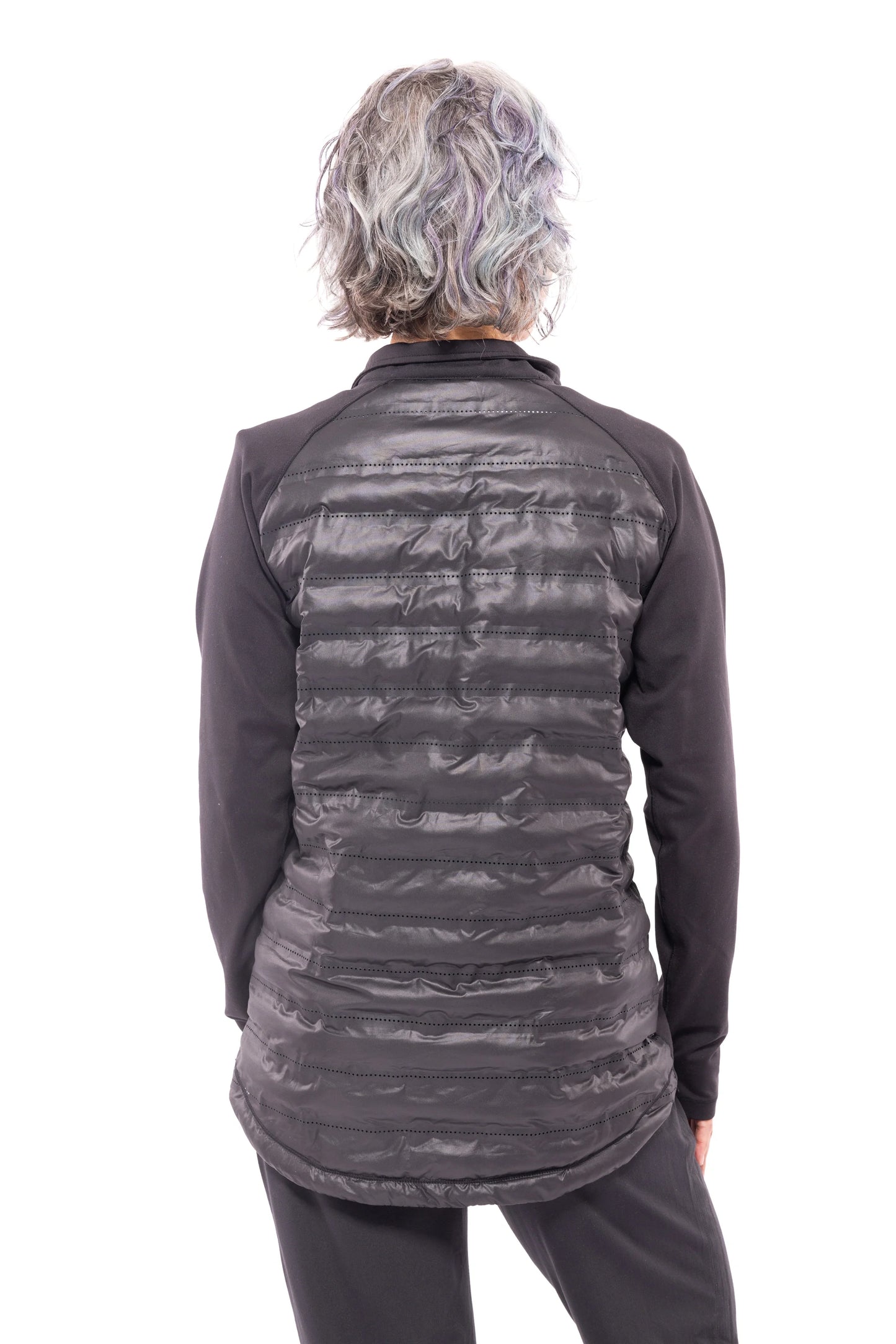 Hit Not Miss Padded Women's Long Sleeve Pullover Top