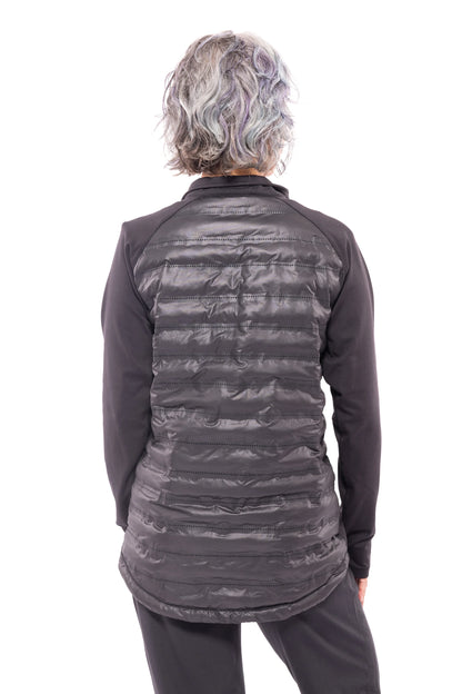 Hit Not Miss Padded Women's Long Sleeve Pullover Top