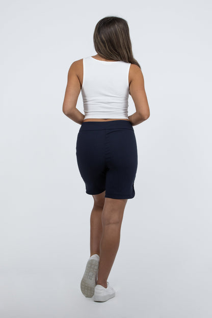 Center Of Attention Women's High Waisted Bermuda Shorts