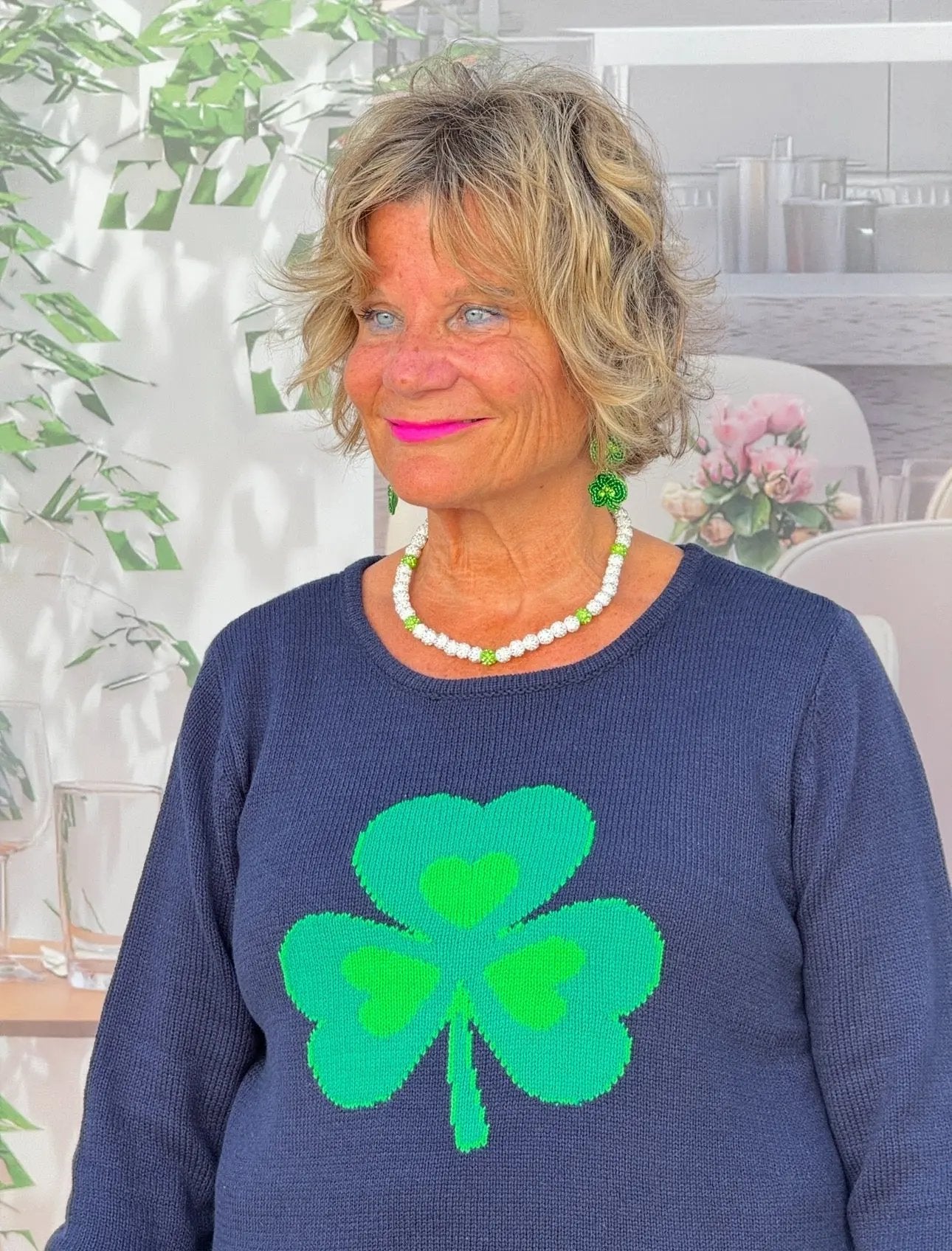 ST PATRICKS BLING NECKLACE