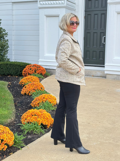 OATMEAL TWEED JACKET