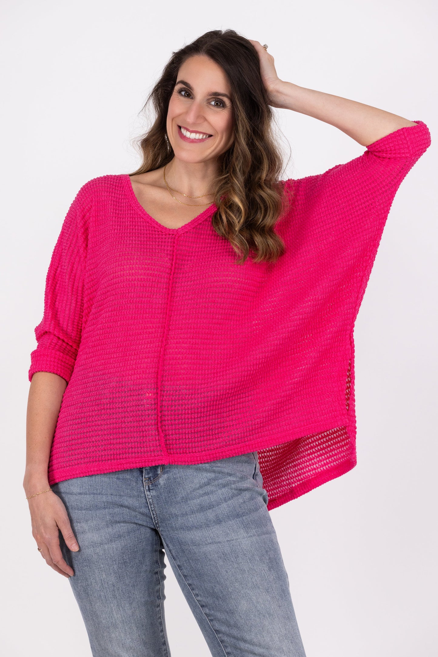 Take Flight Women's Waffle Knit Long Sleeve Top
