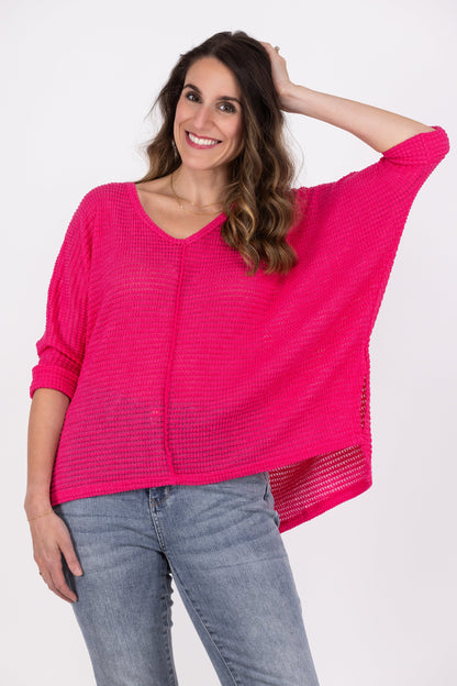 Take Flight Women's Waffle Knit Long Sleeve Top