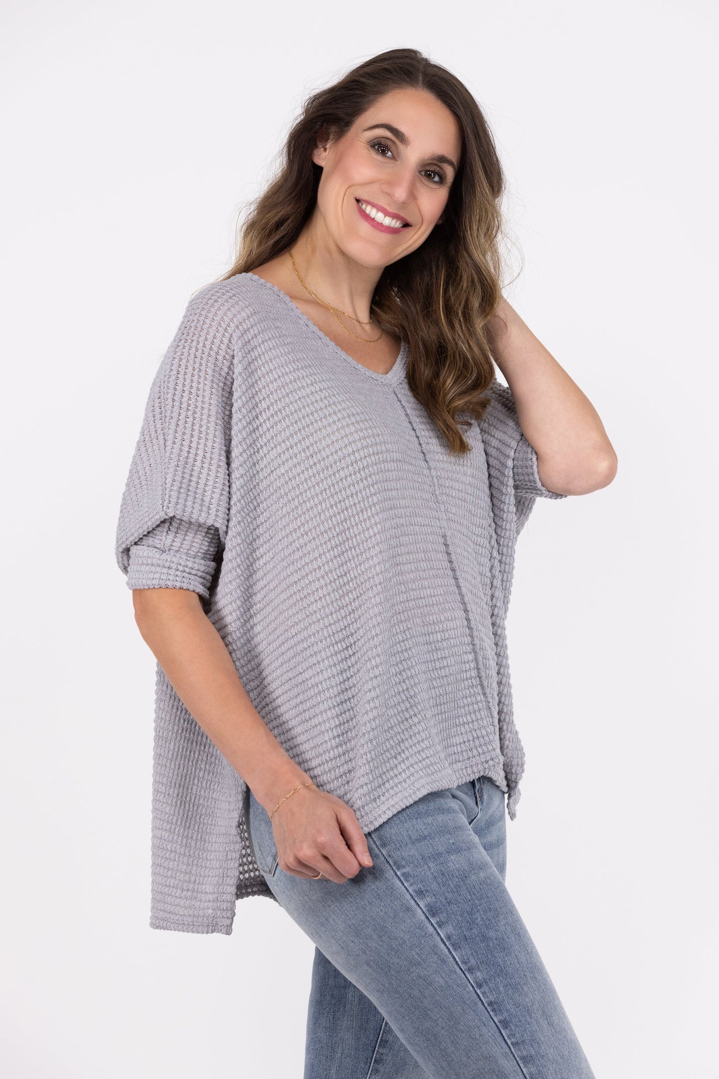 Take Flight Women's Waffle Knit Long Sleeve Top