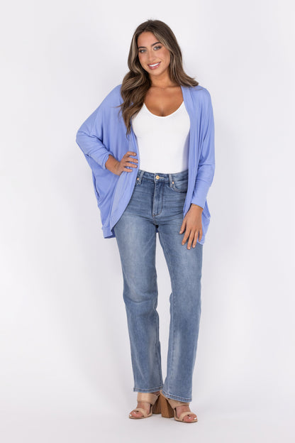 Drape Me In Goodness Women's 3/4 Dolman Sleeve Cocoon Cardigan