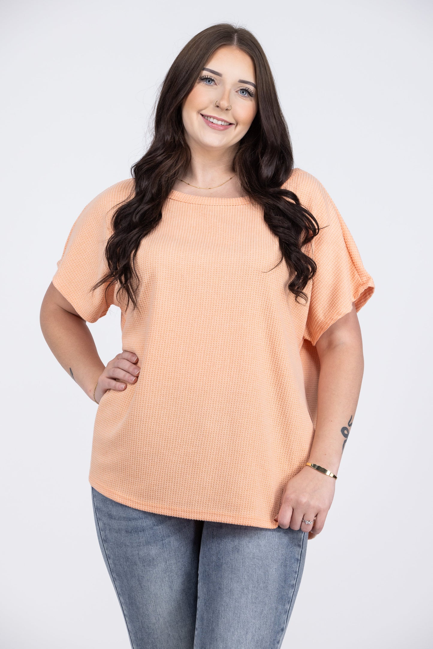 Simply For You Women's Relaxed Short Sleeve Top