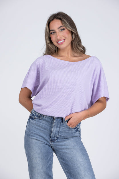 Simply For You Women's Relaxed Short Sleeve Top