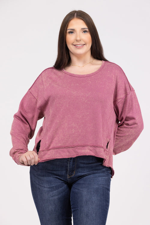 Won't Stay Down Women's Vintage Wash Long Sleeve Top