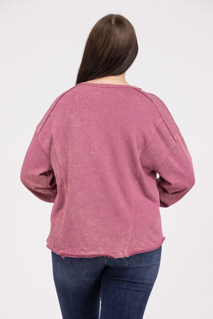 Won't Stay Down Women's Vintage Wash Long Sleeve Top