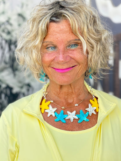 Sunshine Starfish Necklace Set