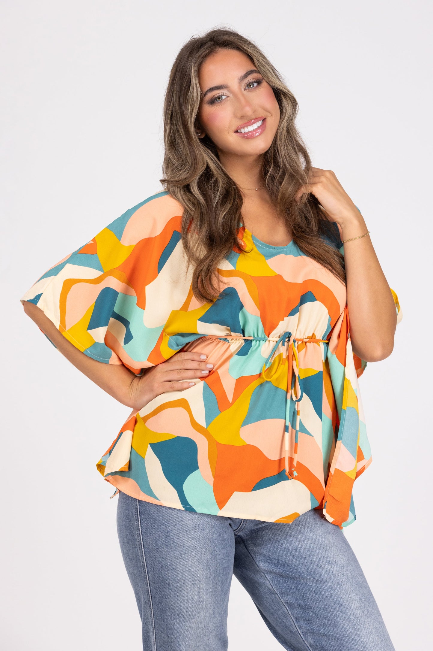 Antique Florals Women's Colorful Lightweight Long Sleeve Top