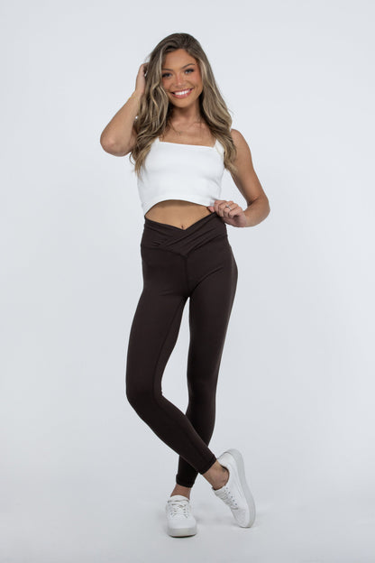 Twists and Turns Women's Soft V-Waist Leggings