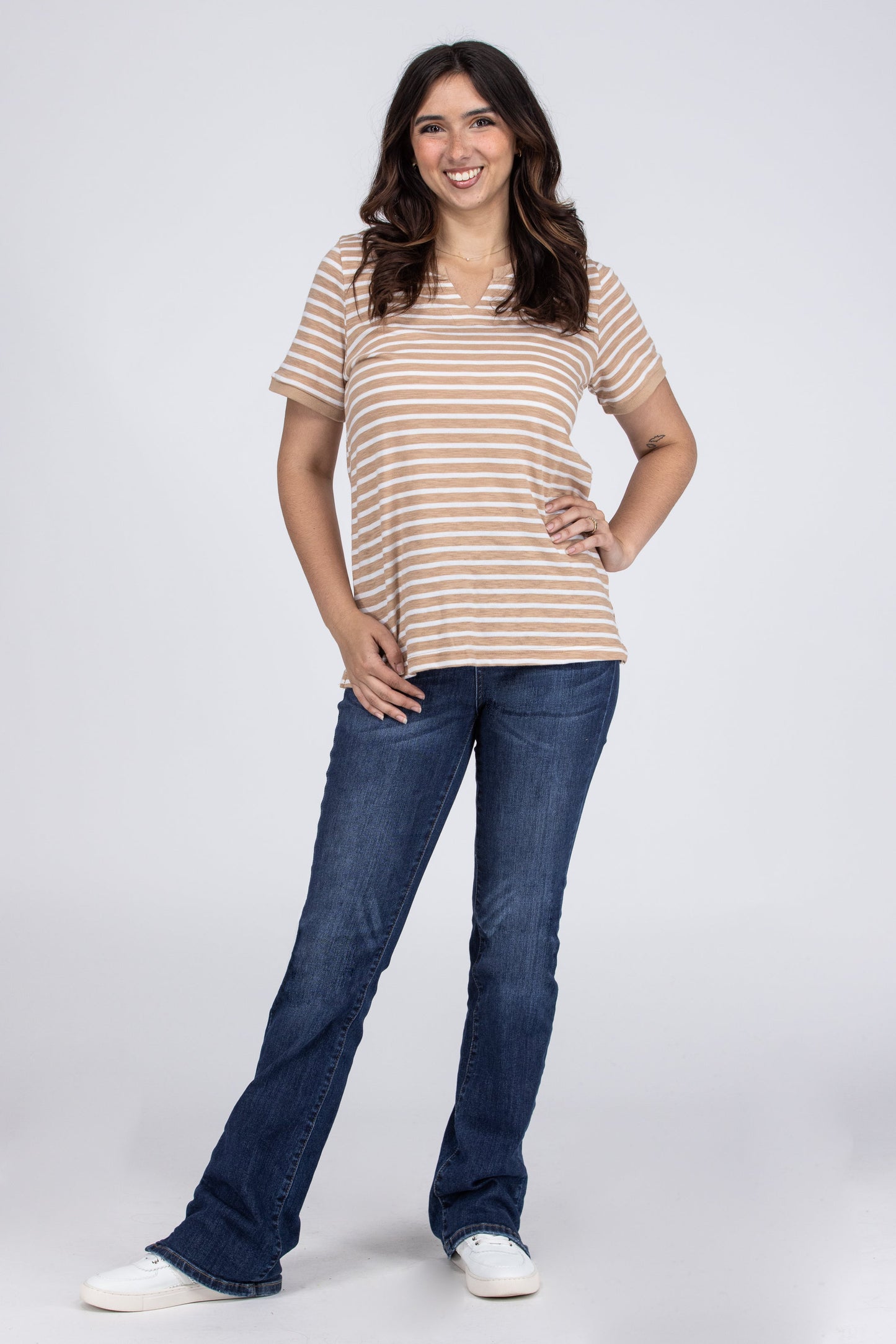 Stripe-sicle Women's Everyday Short Sleeve Top