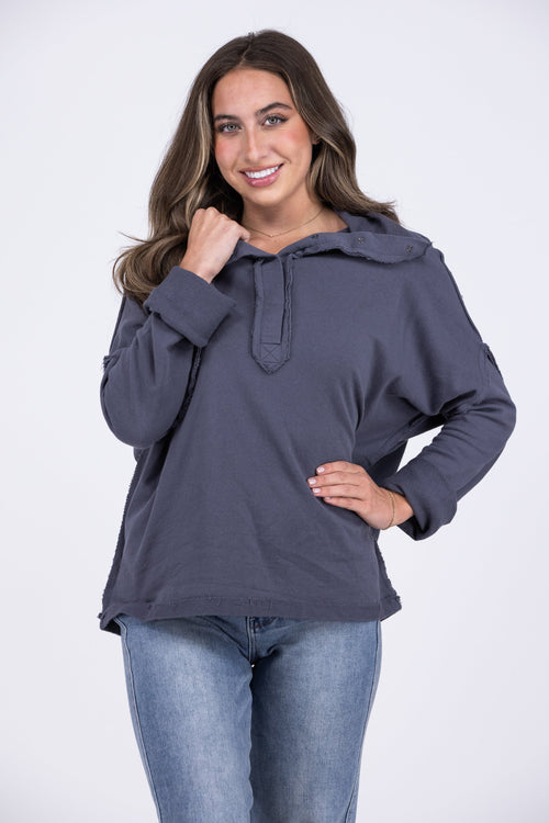 Just Go With It Women's Long Sleeve Pullover