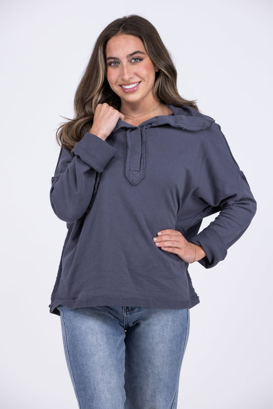 Just Go With It Women's Long Sleeve Pullover