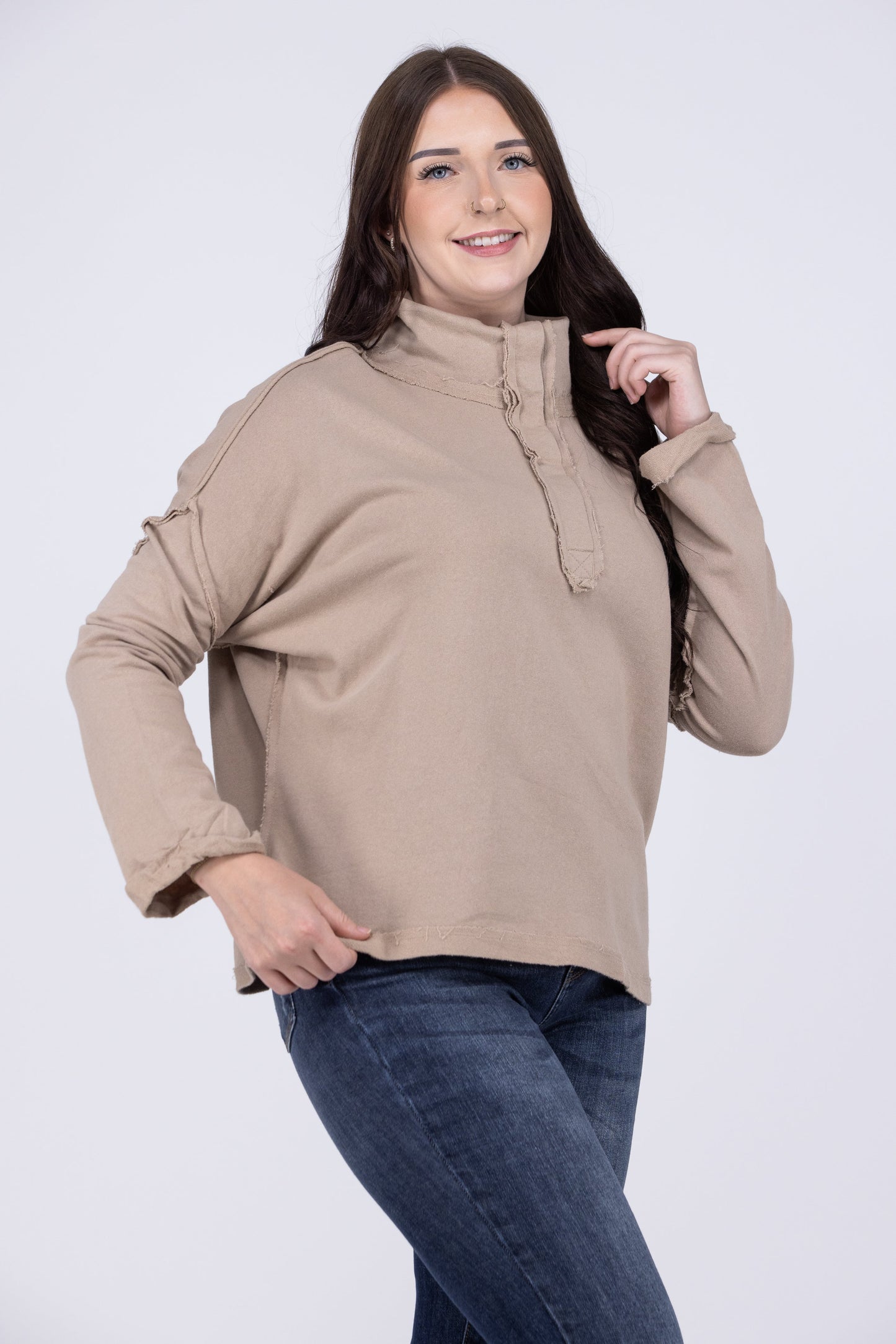 Just Go With It Women's Long Sleeve Pullover