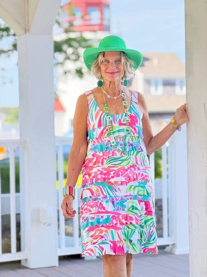 PINK PARADISE GARDEN CHA CHA DRESS