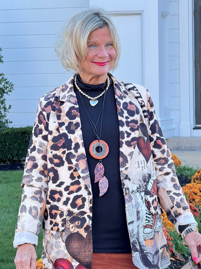 One Size Urban Wild – Leopard Print Blazer
