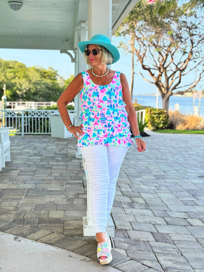 PINK PETALS CHA CHA TANK