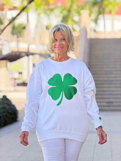 St Patricks Day Glitter Sweatshirt/Irish