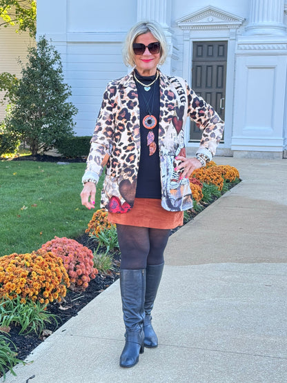 One Size Urban Wild – Leopard Print Blazer