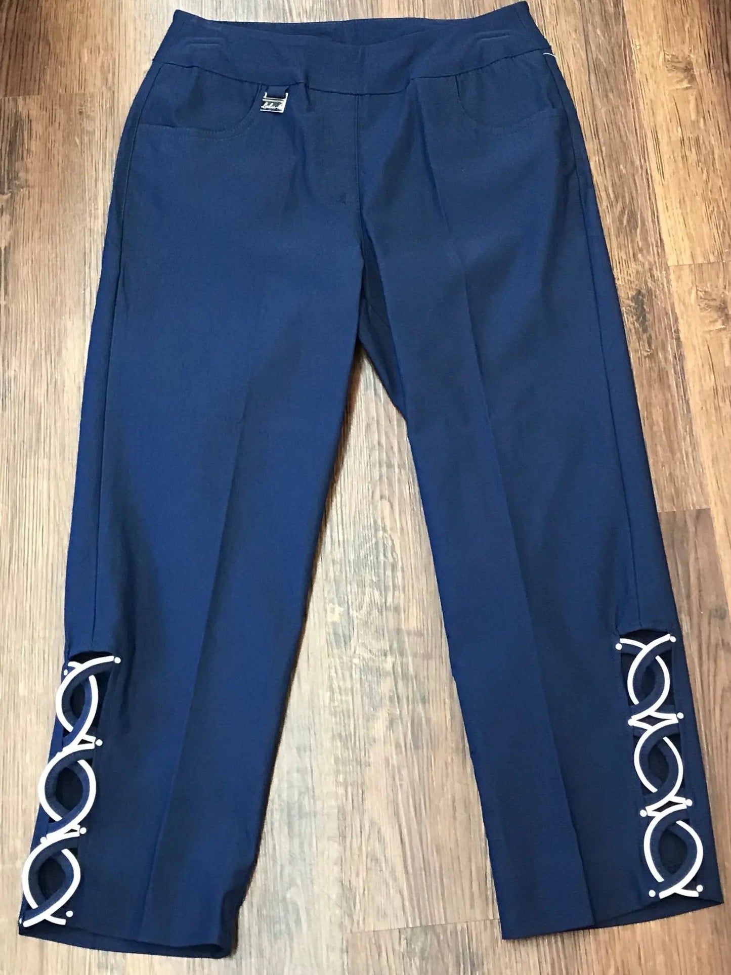 RHINESTONE CAPRI NAVY