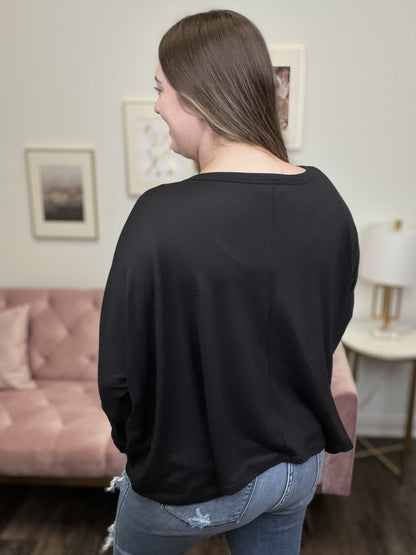 Lets Travel Women's Soft Relaxed Long Sleeve Top
