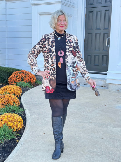 One Size Urban Wild – Leopard Print Blazer