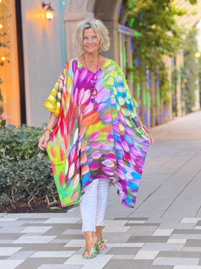 Painted Ovals Modal Kaftan