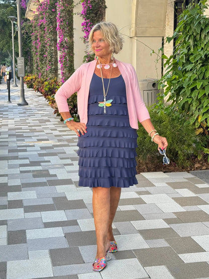 MIAMI NIGHT NAVY CHA CHA RUFFLE