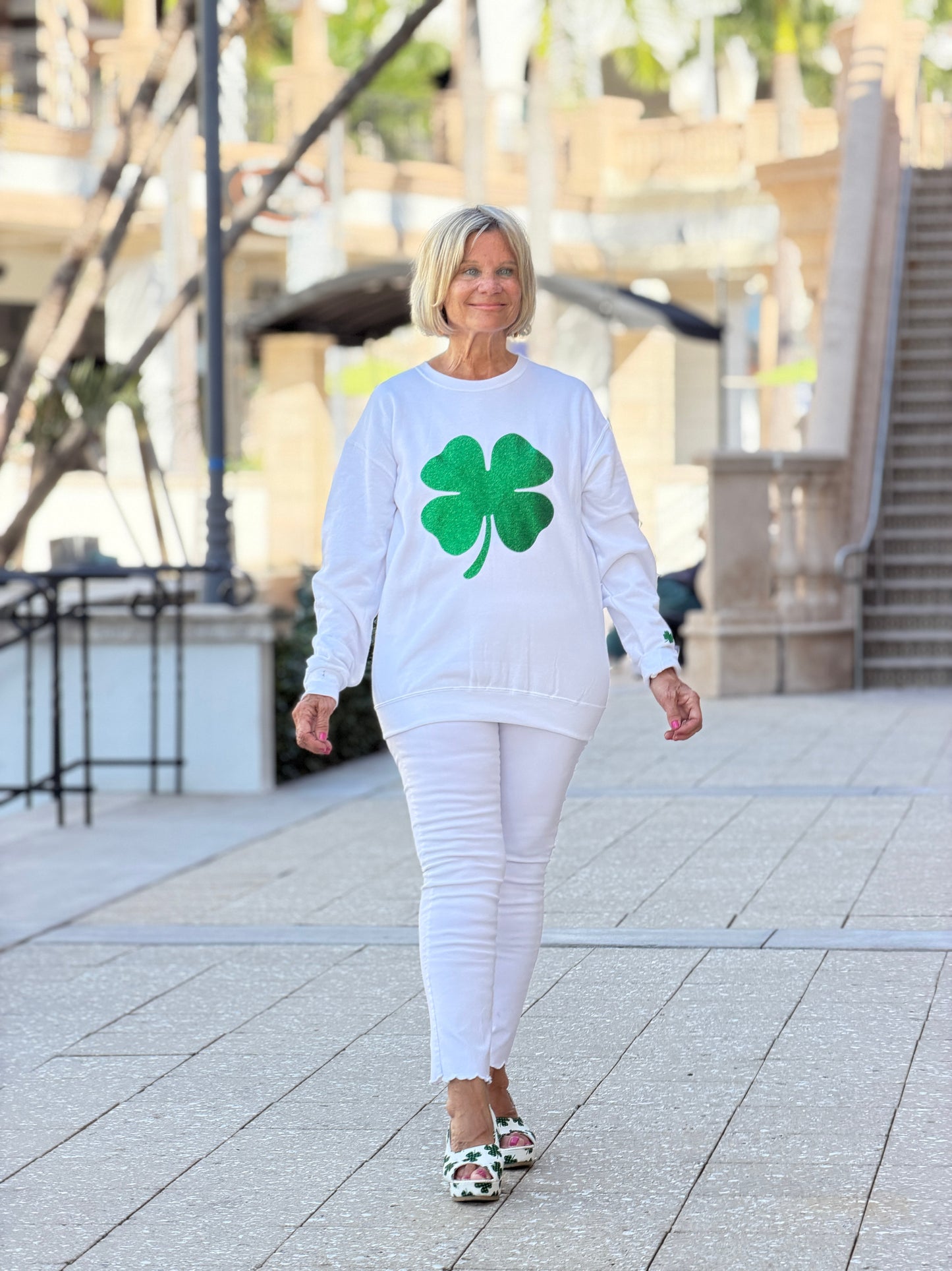 St Patricks Day Glitter Sweatshirt/Irish