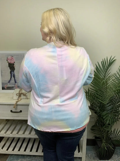 Llama Mmama Women's Lightweight Tie Dye Jacket