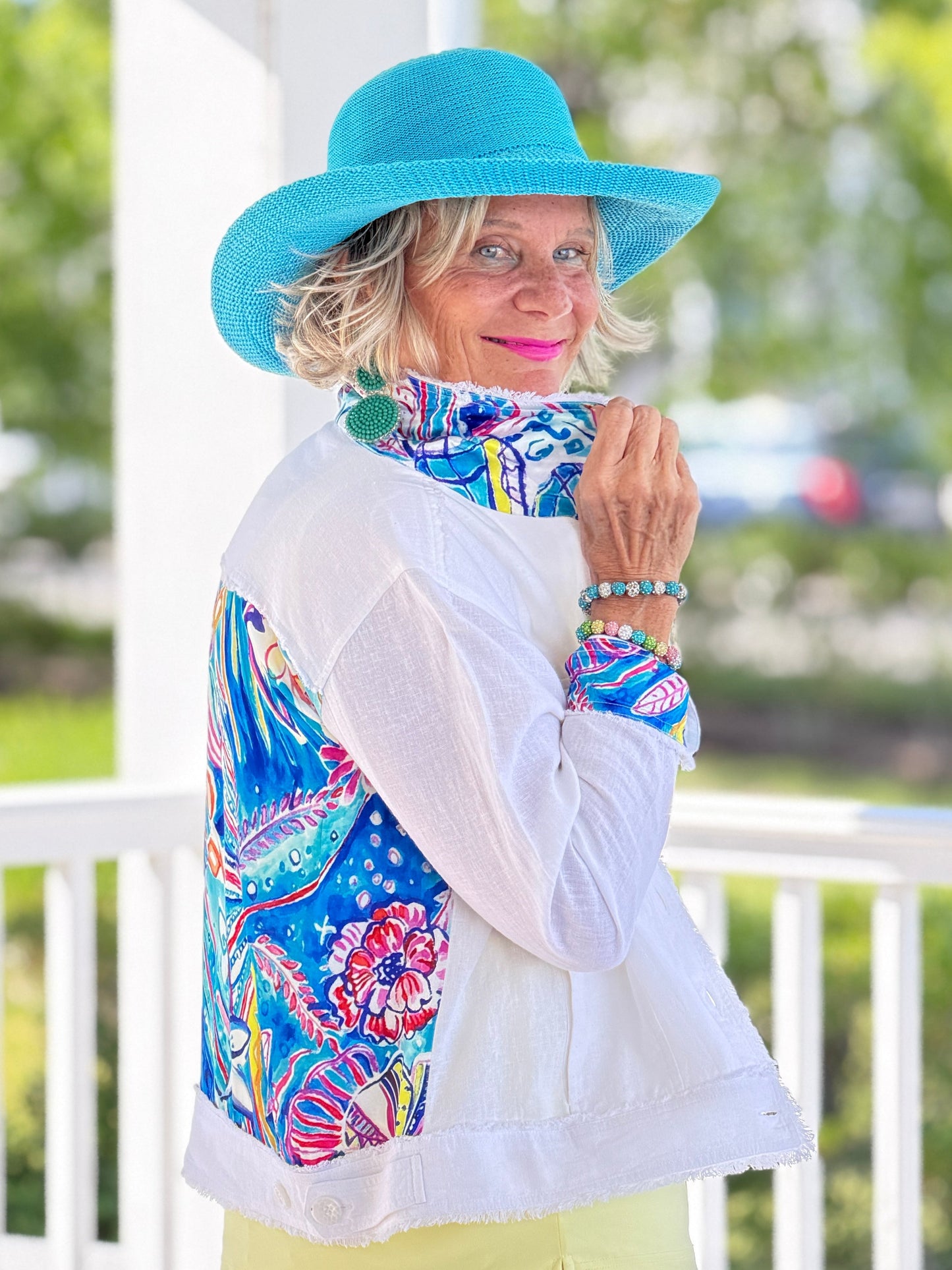 SEASIDE JEWELS LINEN JACKET