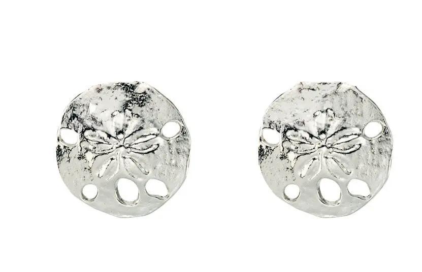 Sandollar dangle earrings