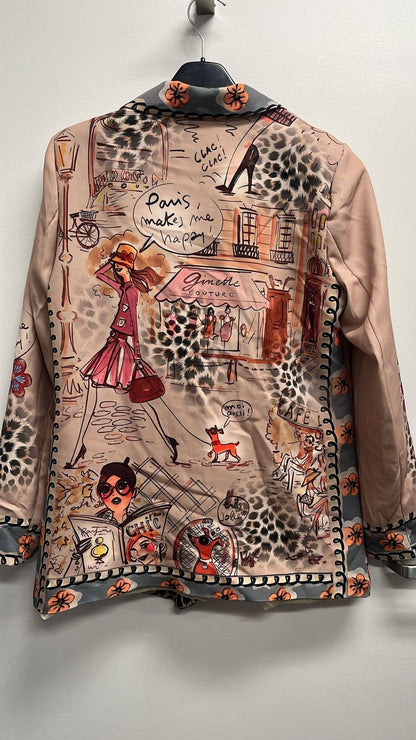 LUPA One Size Italian Parisian Chic Print Blazer  SHIPPING NOV 13-16