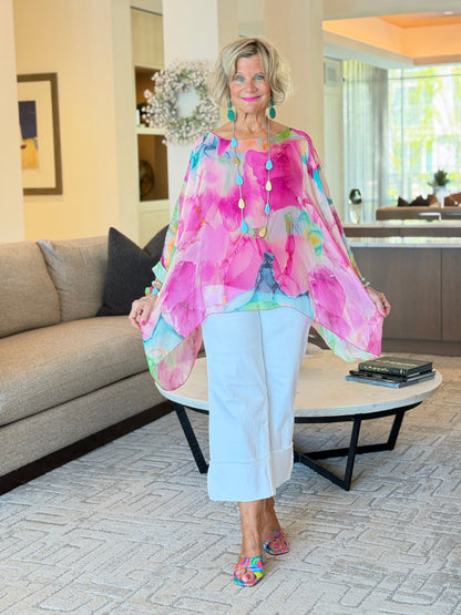 Sofia Zing Silk Kaftan