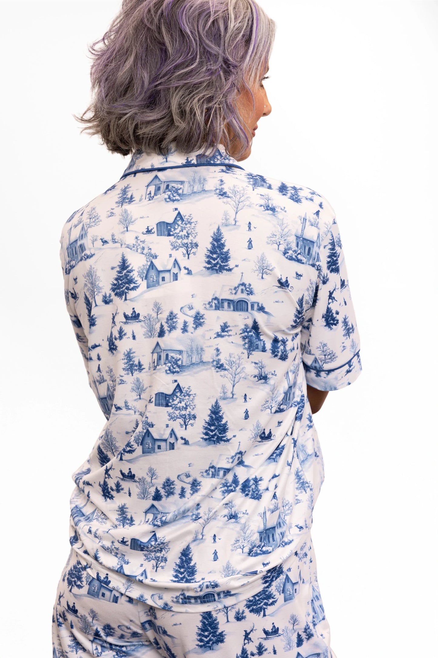 ALB Custom Women's Festive Short Sleeve and Pants Jammies Set