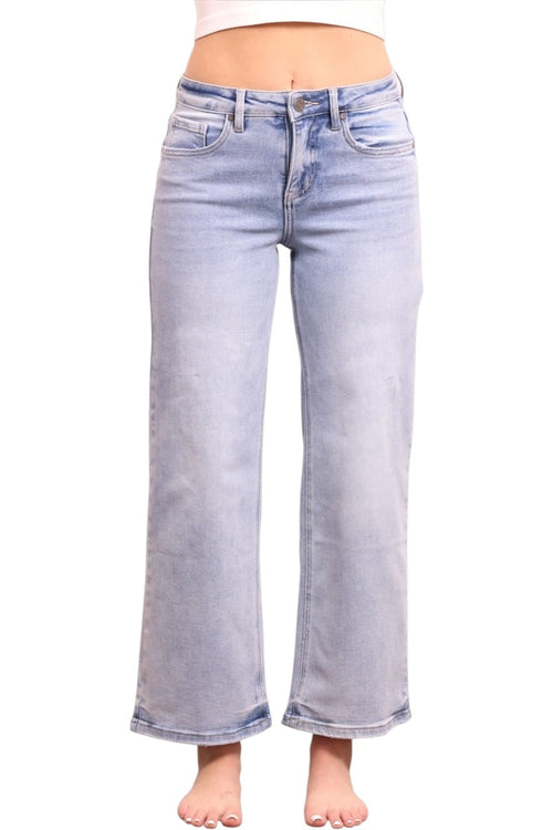 The Becky Mid-Rise Tummy Control Straight Leg Jeans
