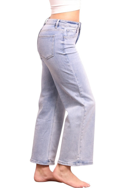 The Becky Mid-Rise Tummy Control Straight Leg Jeans