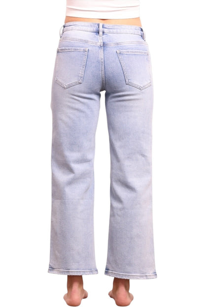 The Becky Mid-Rise Tummy Control Straight Leg Jeans