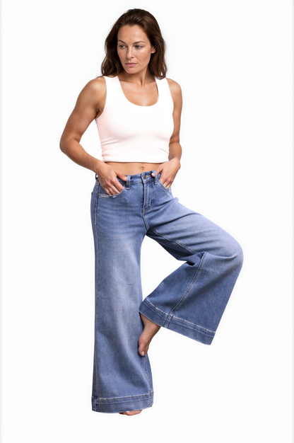 The Billy High-Rise Tummy Control Extreme Wide Leg Jeans - Three Inseams