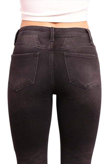 The Rachel High-Rise Tummy Control Bootcut Jeans - Three Inseams (Black)