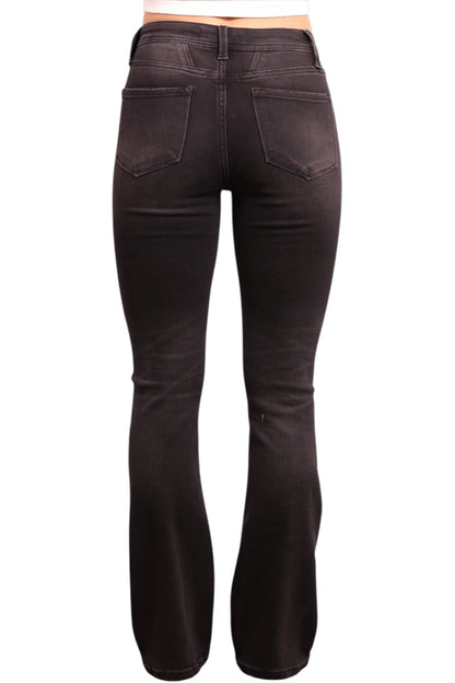 The Rachel High-Rise Tummy Control Bootcut Jeans - Three Inseams (Black)