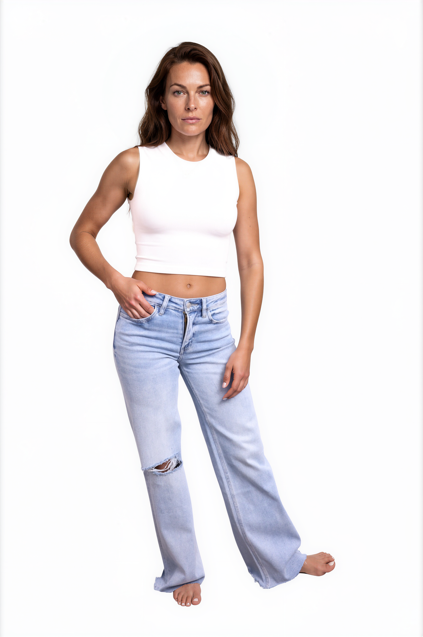 The Ginny High-Rise Wide Leg Denim