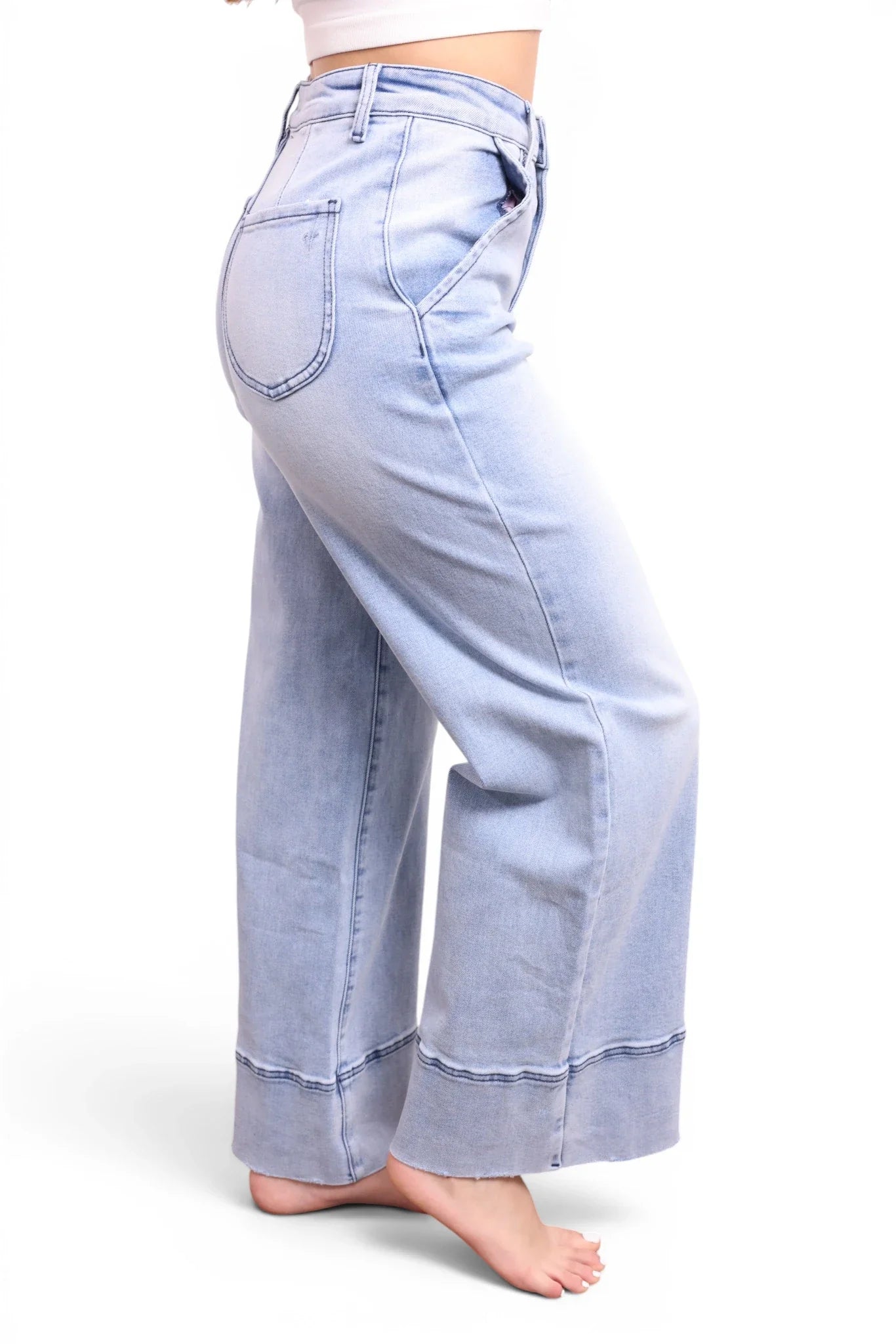 The Lynn High-Rise Booty Lifting Wide Leg Jeans