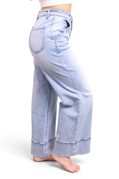The Lynn High-Rise Booty Lifting Wide Leg Jeans