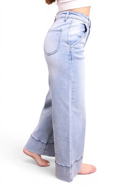 The Lynn High-Rise Booty Lifting Wide Leg Jeans