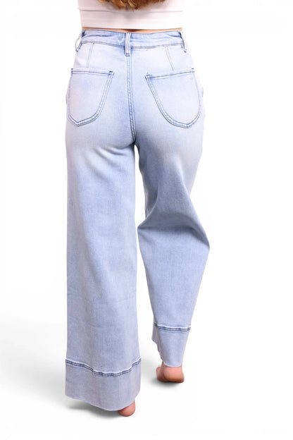 The Lynn High-Rise Booty Lifting Wide Leg Jeans
